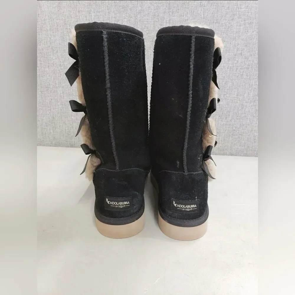 NEW UGG Koolaburra Shearling Bailey Bow Winter Fur Boots 5